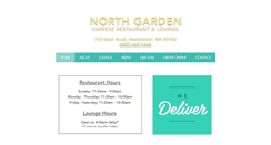 Desktop Screenshot of northgardenrestaurant.com